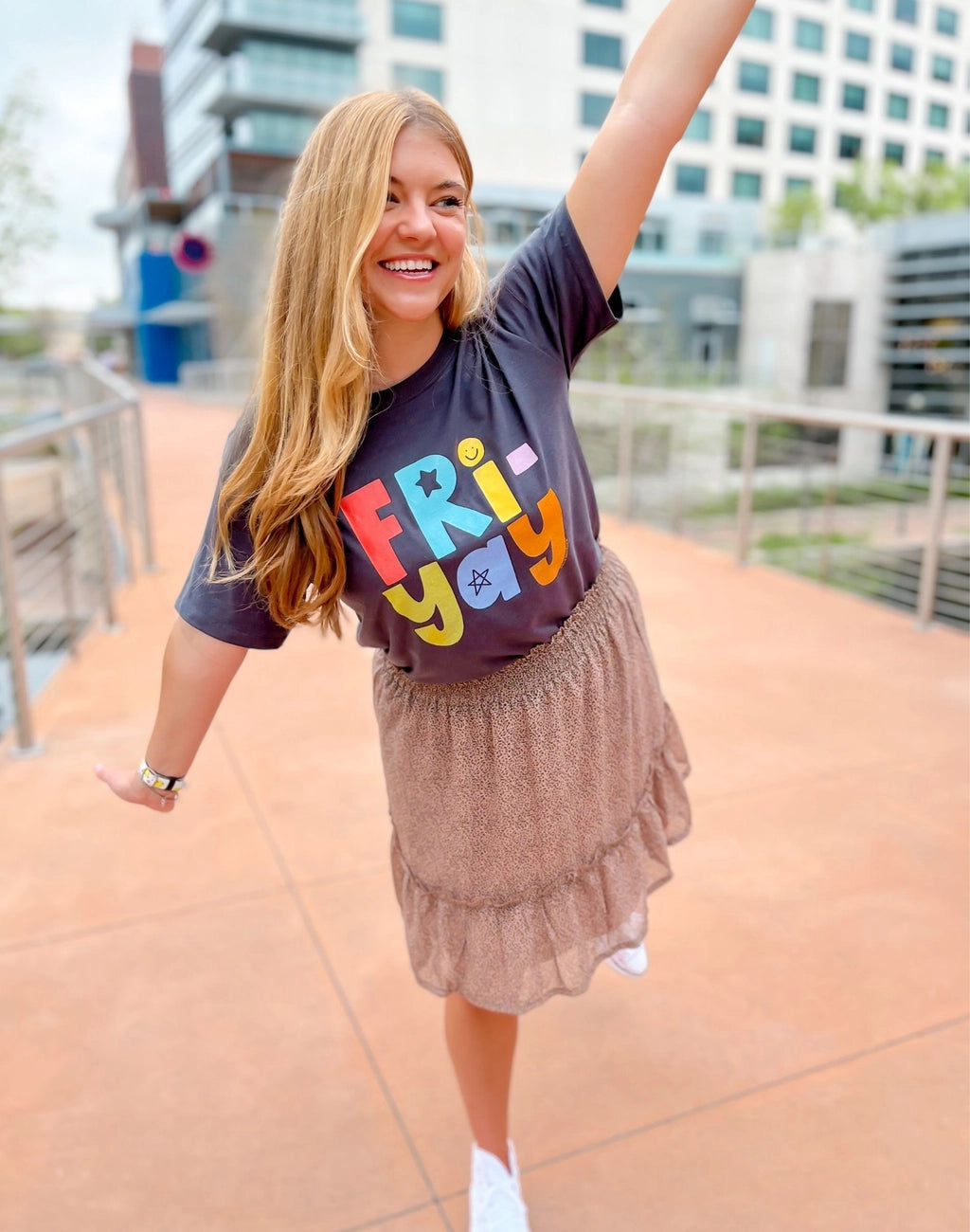 Friyay - Callie Tee - Dark Gray