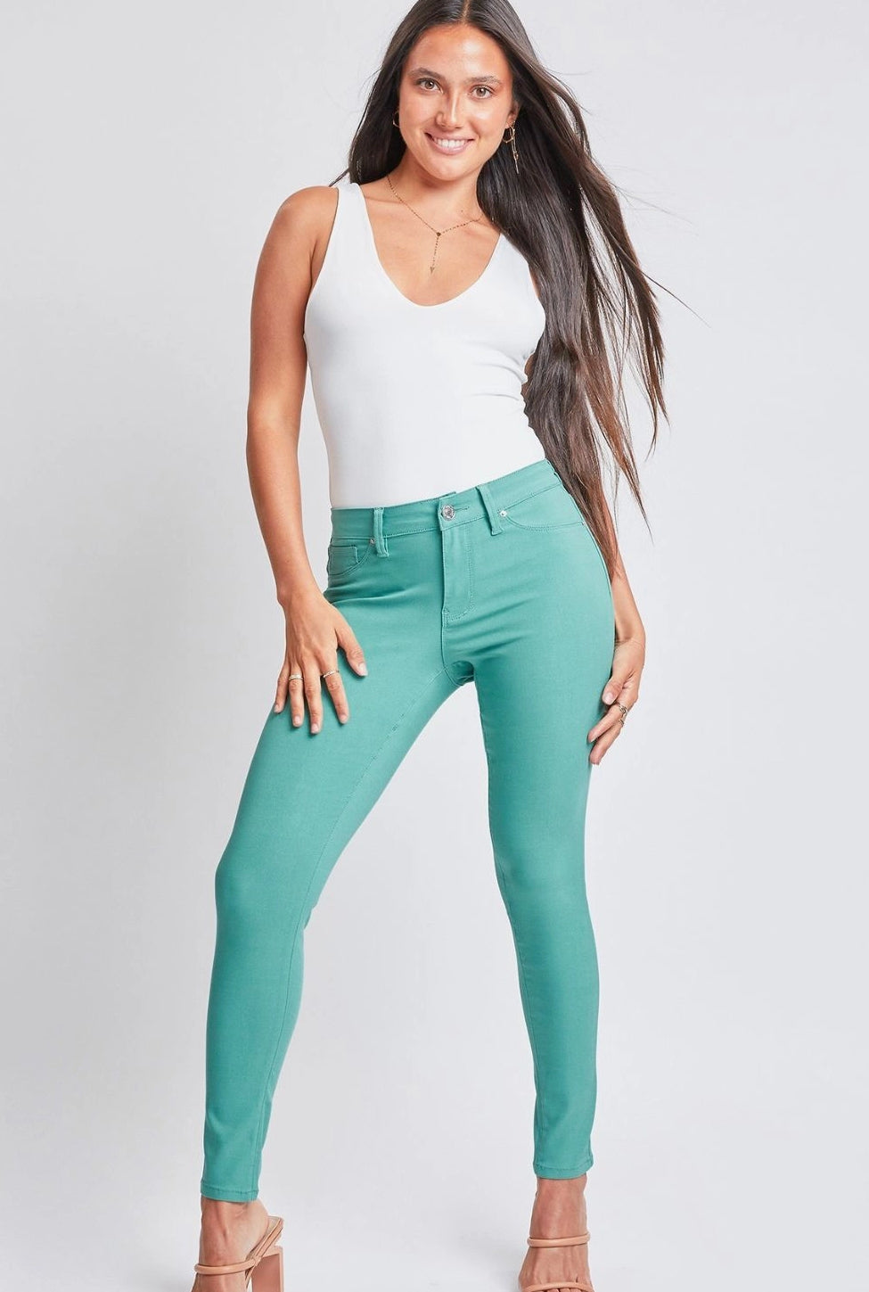 Ymi Jeanswear Full Size Hyperstretch Mid-Rise Skinny Pants