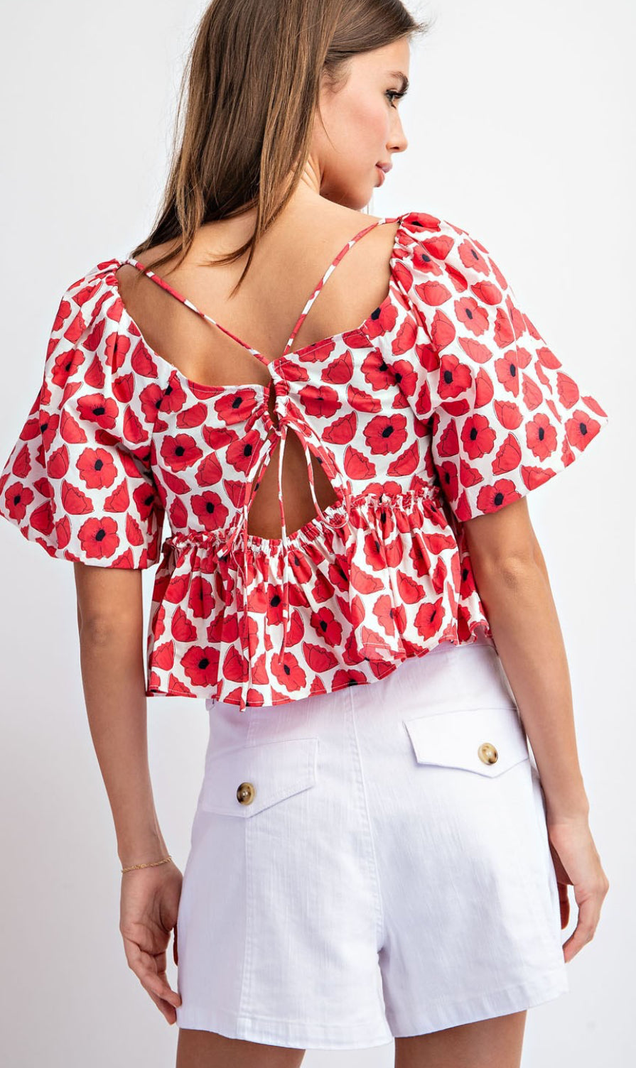 Soft Washed White Cargo Shorts